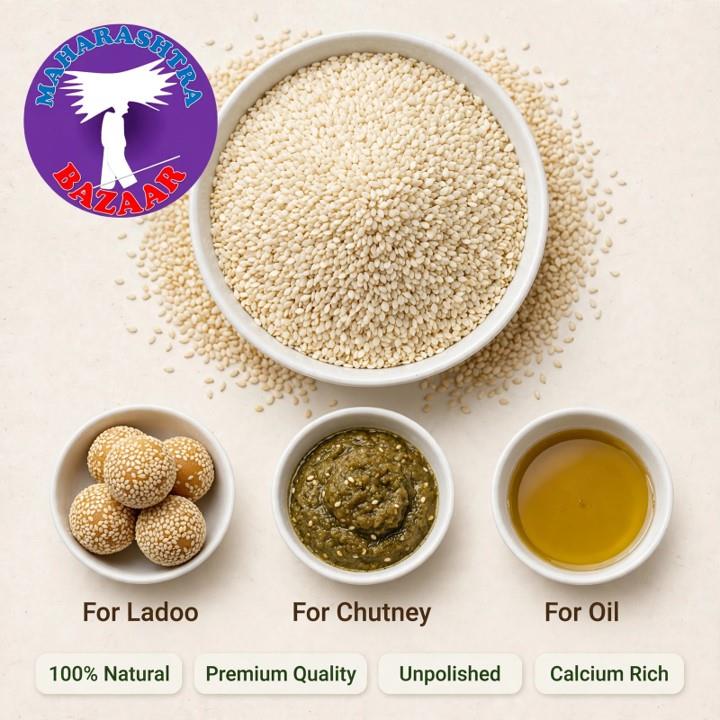 Unpolished White Sesame (til) 200g